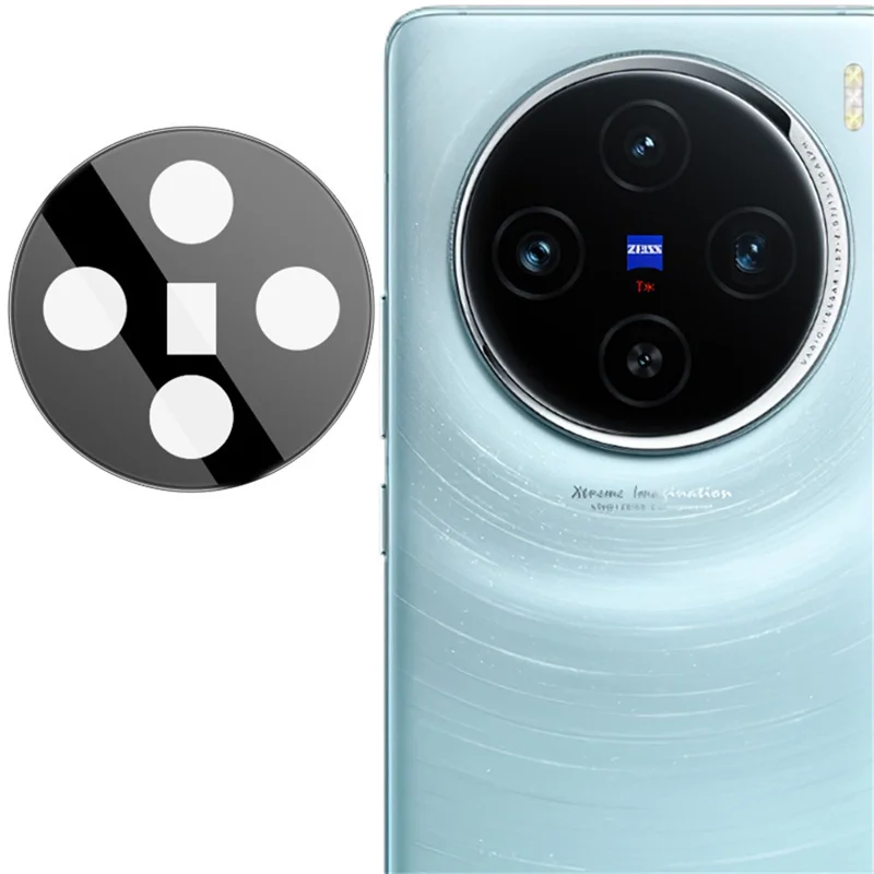 IMAK para vivo X100 5G / X100s 5G Protector de lente de cámara Vidrio templado Película protectora de lente (Versión negra)