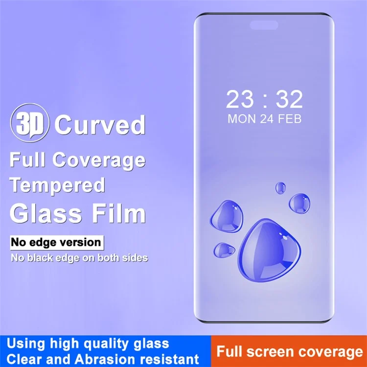 IMAK Pour Xiaomi Civi 4 Pro 5G / 14 Civi 5G Film de protection d'écran en verre trempé bords incurvés 3D avec colle latérale