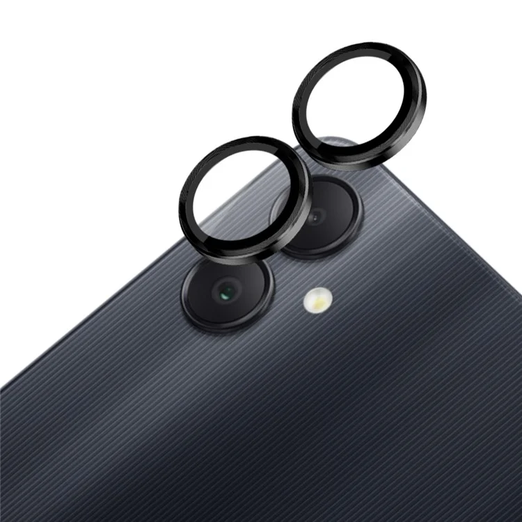 NORTHJO 1 Set For Samsung Galaxy A05 4G Camera Lens Protector CD Vein Metal Ring Lens Film - Black
