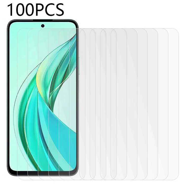 Bulk Purchasing 100Pcs For Honor 90 Smart / X7b 4G / 5G HD Transparent Screen Protector Phone Tempered Glass Film