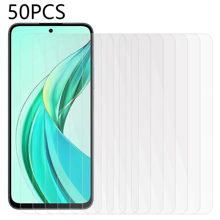 Bulk Purchasing 50Pcs For Honor 90 Smart / X7b 4G / X7b 5G Tempered Glass Screen Film Clear Phone Screen Protector