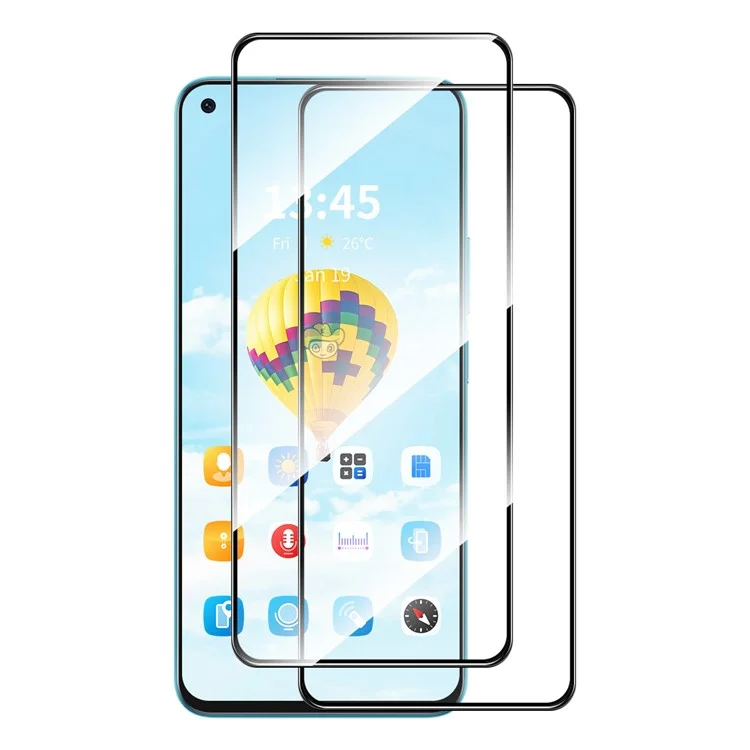 ENKAY HAT PRINCE 2Pcs for Realme 11 4G (159.9x73.3x7.95mm) Screen Protector 0.26mm 9H 2.5D Full Cover Film