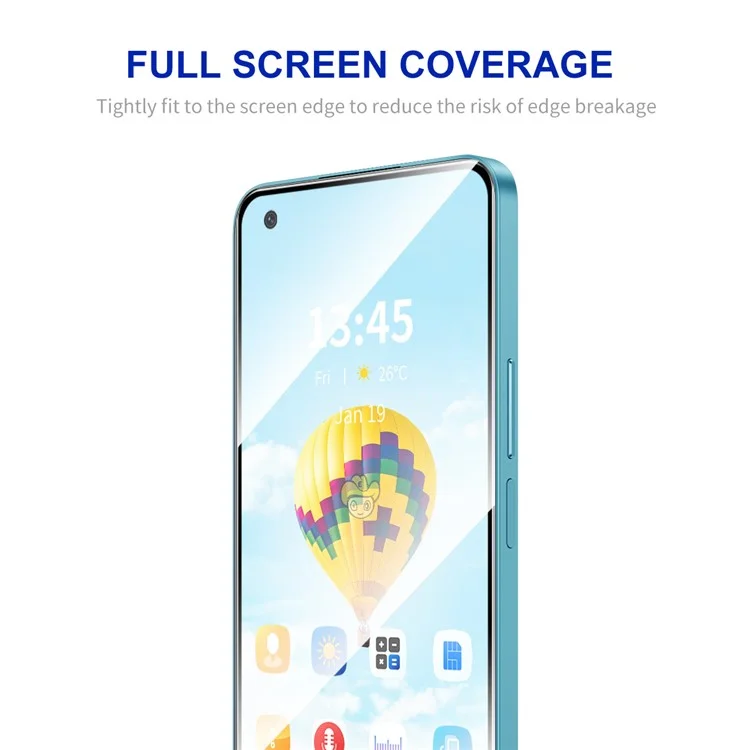 ENKAY HAT PRINCE 5Stk. für Realme Narzo 60 5G Komplette Abdeckung Folie Seidendruck Stoßfestes Displayschutzfolie