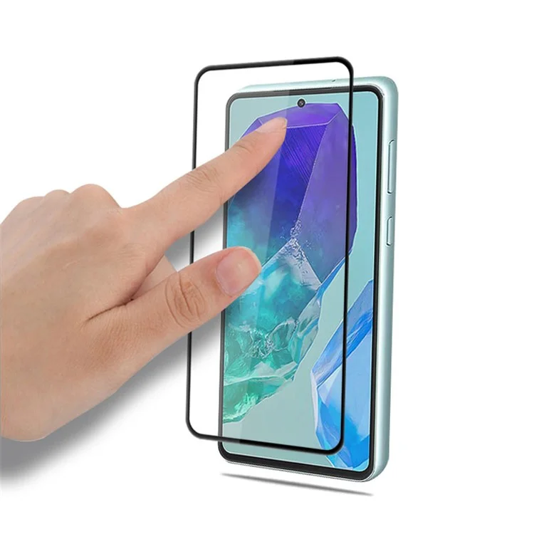 MOCOLO For Samsung Galaxy M55 5G / C55 5G / F55 5G Screen Protector Secondary Strengthening Full Glue Film, Black