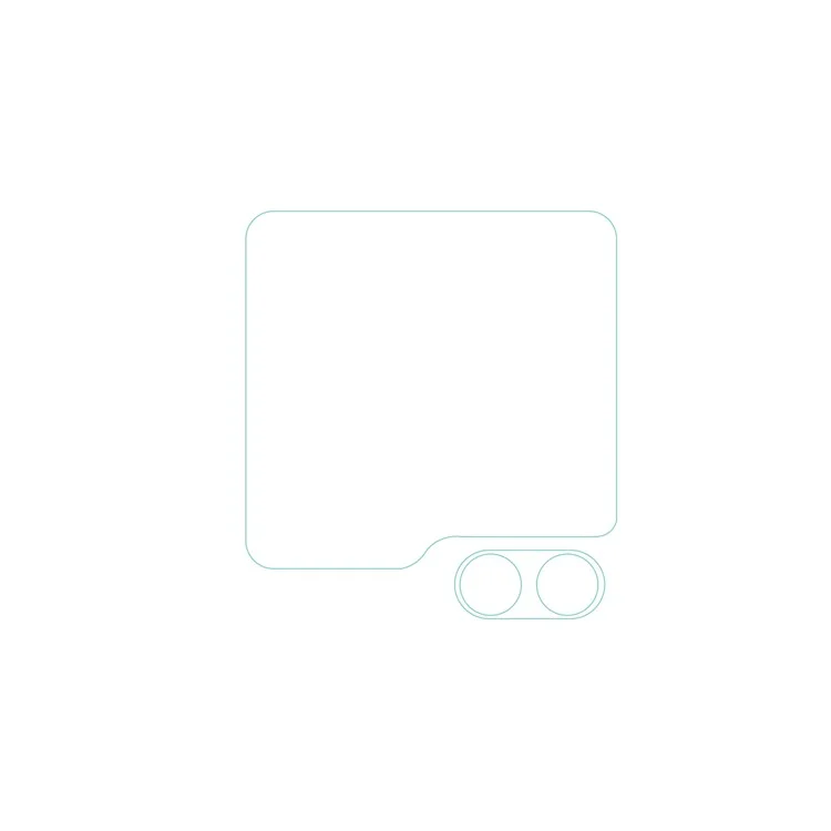 Per Samsung Galaxy Z Flip6 5G Protezione Schermo in Vetro Temperato Trasparente + Pellicola Protettiva Piccolo Schermo Posteriore Set