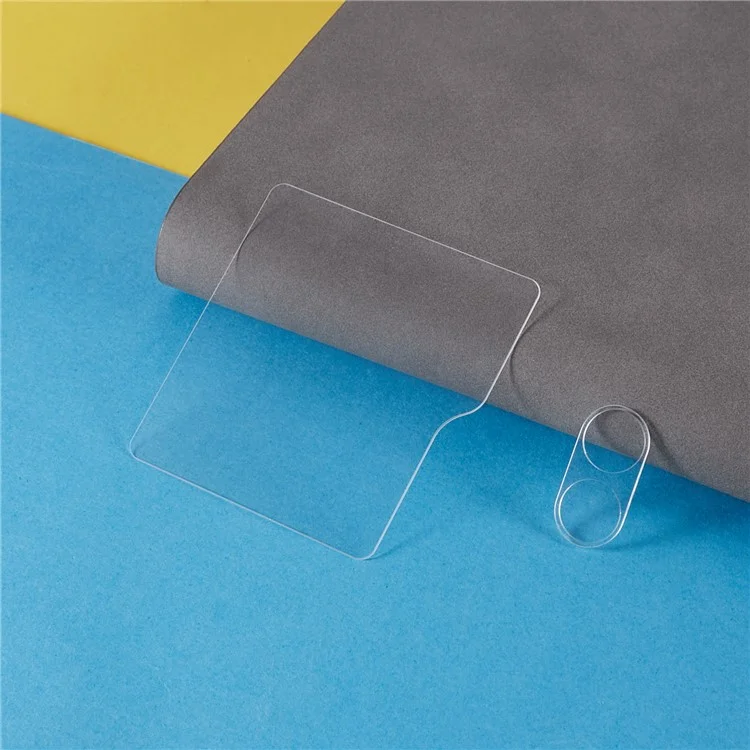 Per Samsung Galaxy Z Flip6 5G Protezione Schermo in Vetro Temperato Trasparente + Pellicola Protettiva Piccolo Schermo Posteriore Set