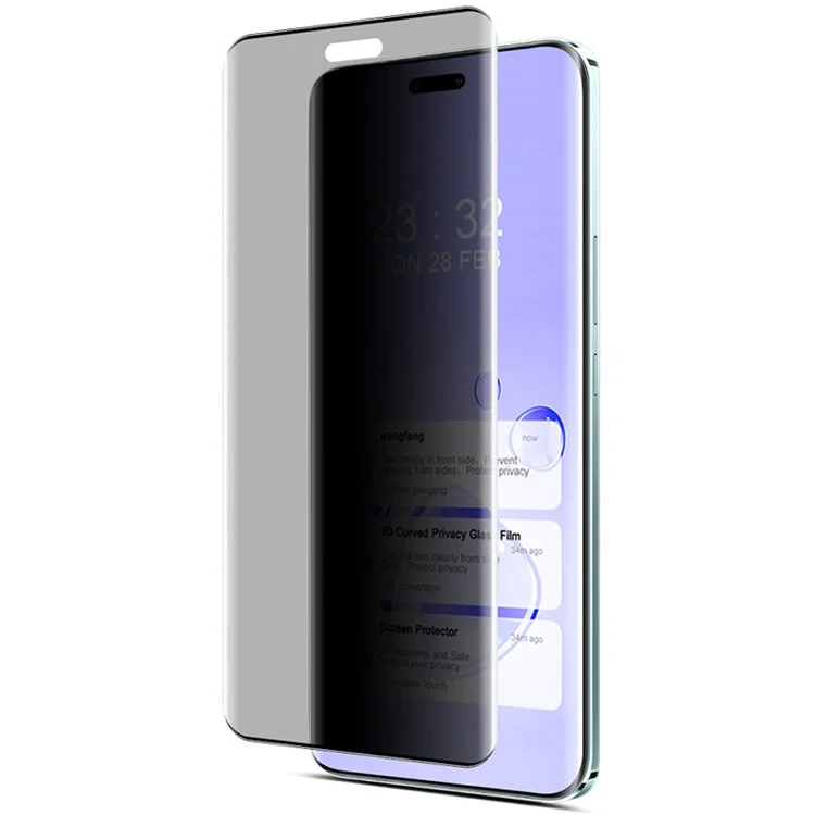 IMAK For 	Honor Magic6 RSR Porsche Design 5G Screen Protector 3D Curved Anti-Spy Film (No Edge Version)