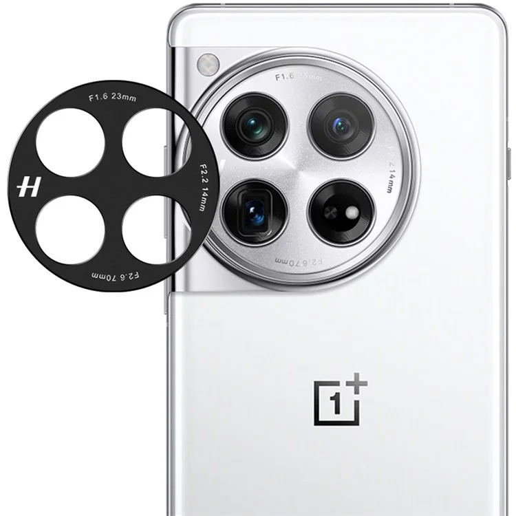 IMAK Para OnePlus 12 5G Capa de Câmera de Metal Anti-Arranhões Bezel da Lente Traseira