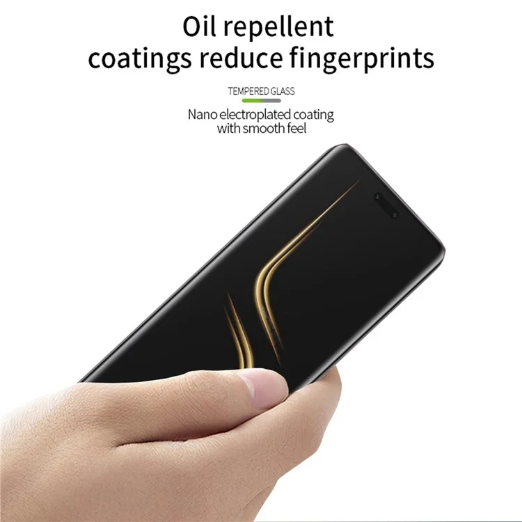 PINWUYO For Honor Magic6 Ultimate 5G / Magic6 RSR Porsche Design 5G Bildschirmschutz 3D Heiß Biegen Ultraklar Gehärtetes Glasfilm