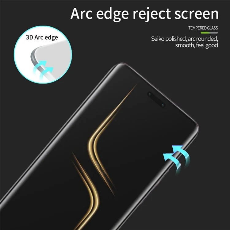 PINWUYO For Honor Magic6 Ultimate 5G / Magic6 RSR Porsche Design 5G Bildschirmschutz 3D Heiß Biegen Ultraklar Gehärtetes Glasfilm