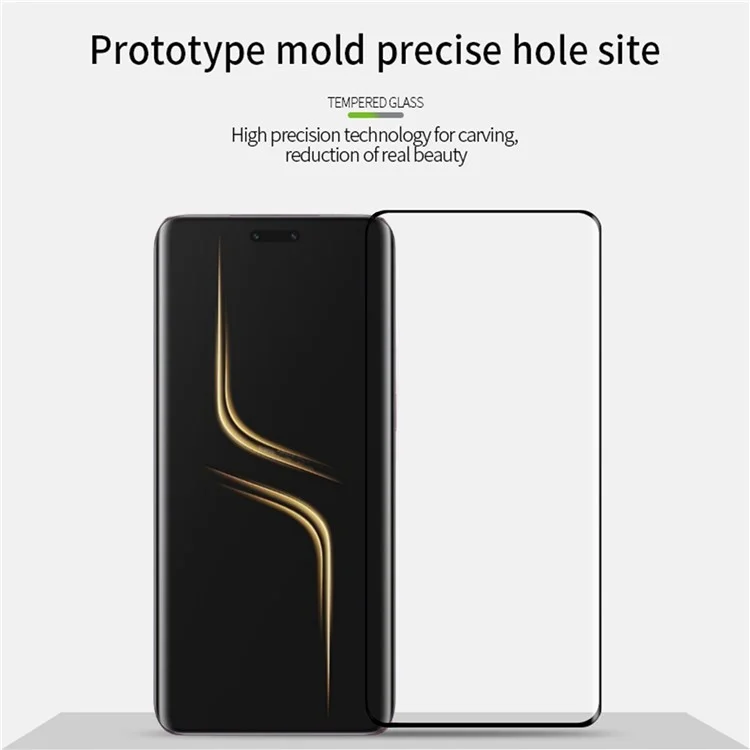 PINWUYO For Honor Magic6 Ultimate 5G / Magic6 RSR Porsche Design 5G Bildschirmschutz 3D Heiß Biegen Ultraklar Gehärtetes Glasfilm
