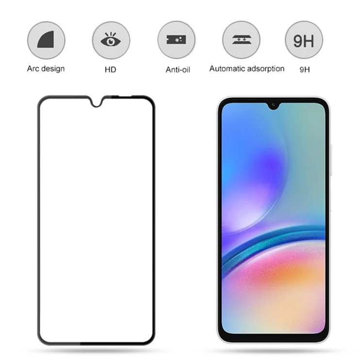 MOCOLO для Samsung Galaxy A06 / A05s 4G / M14 4G Защитная пленка для экрана Прозрачная царапиноустойчивая пленка - Черная