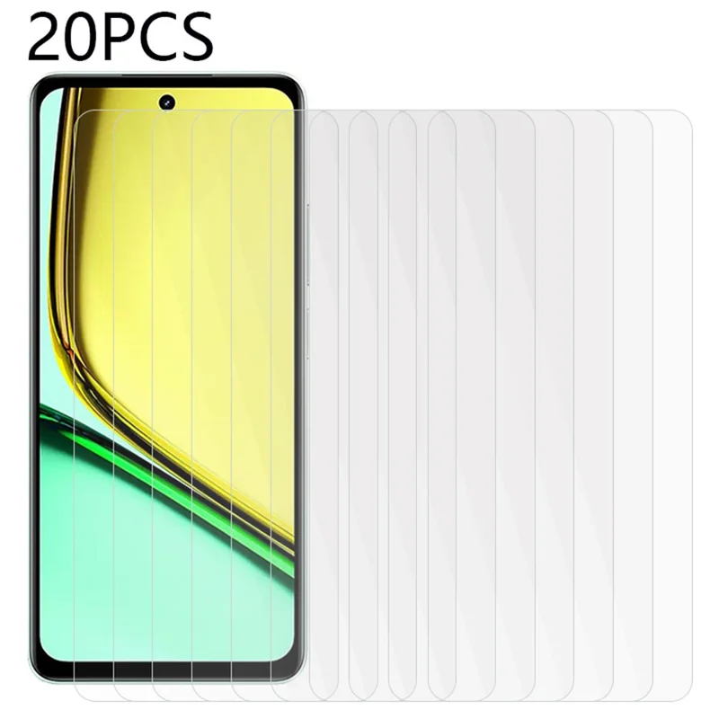 20PCS For Realme 12 Lite 4G Screen Protector 0.3mm 2.5D Anti-Scratch Tempered Glass Film
