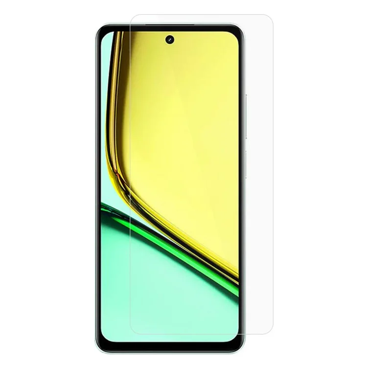 AMORUS Pour Realme 12 Lite 4G Protecteur d'écran en verre d'aluminium-silicium haute qualité Bord incurvé 2,5D 9H Film de protection d'écran