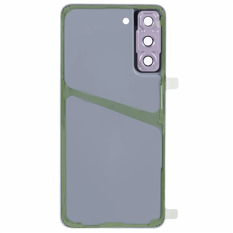 Pour Samsung Galaxy S21 FE 5G Boîtier de Batterie avec Autocollant Adhésif + Cache Objectif Caméra (sans Logo) - Pourpre