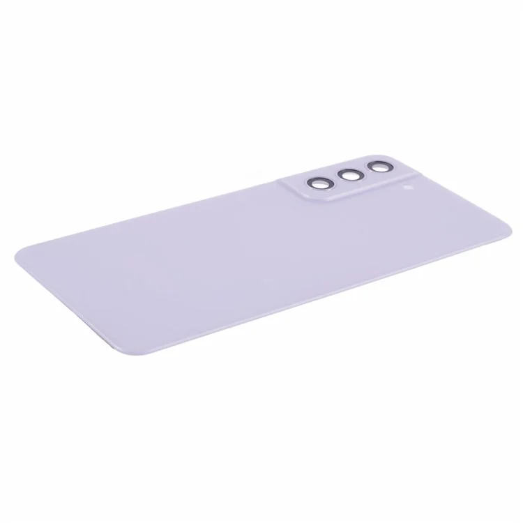 Pour Samsung Galaxy S21 FE 5G Boîtier de Batterie avec Autocollant Adhésif + Cache Objectif Caméra (sans Logo) - Pourpre