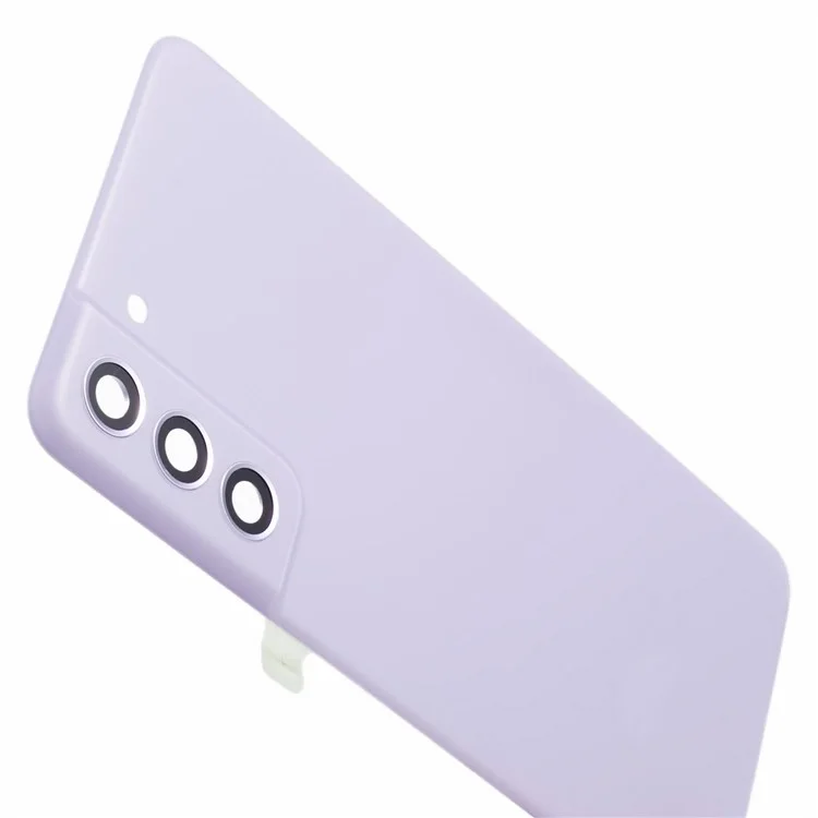 Pour Samsung Galaxy S21 FE 5G Boîtier de Batterie avec Autocollant Adhésif + Cache Objectif Caméra (sans Logo) - Pourpre