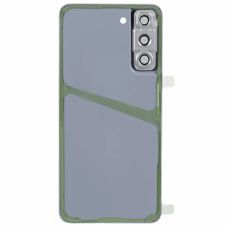 For Samsung Galaxy S21 FE 5G Battery Housing with Adhesive Sticker + Camera Lens Cover (without Logo) - White