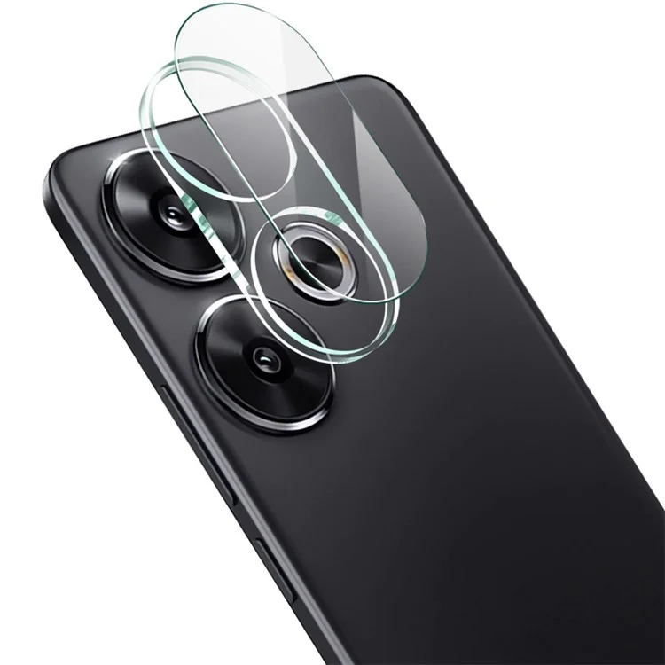 IMAK Pour Xiaomi Redmi Turbo 3 5G / Poco F6 5G Protecteur de caméra arrière intégré Verre trempé + Capuchon d'objectif en acrylique