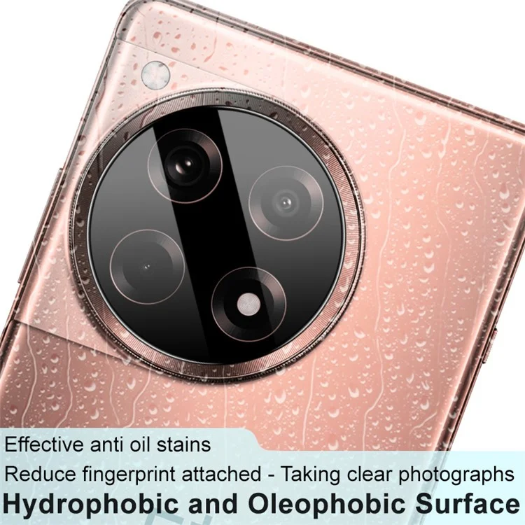 IMAK For OnePlus Ace 3 5G / 12R 5G Camera Lens Protector Tempered Glass Lens Film (Black Version)
