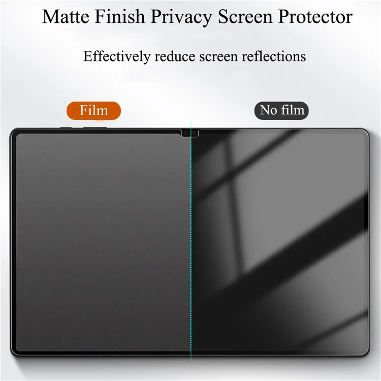 Para Samsung Galaxy Tab A9 Anti-Spy Película de Vidro Temperado de Proteção de Tela 0,3 mm Película de Borda Curva