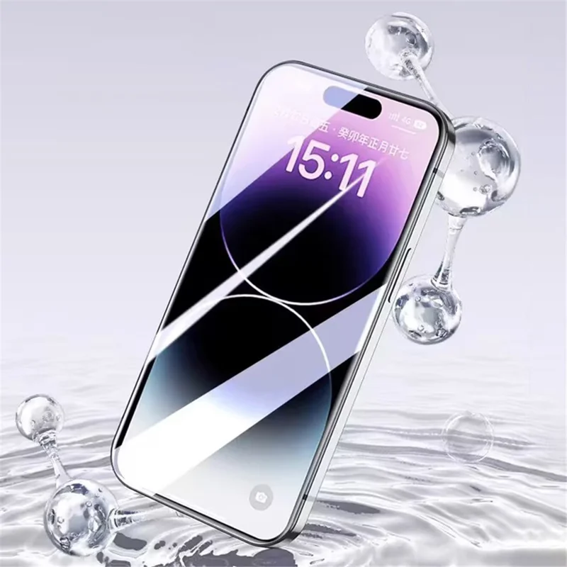 For iPhone 15 Pro Max PET Screen Protector Anti-scratch Full Cover Film Easy to Install