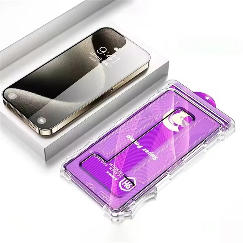 For iPhone 13 Pro Max / 14 Plus Screen Protector High Transparency PET Film Easy to Install