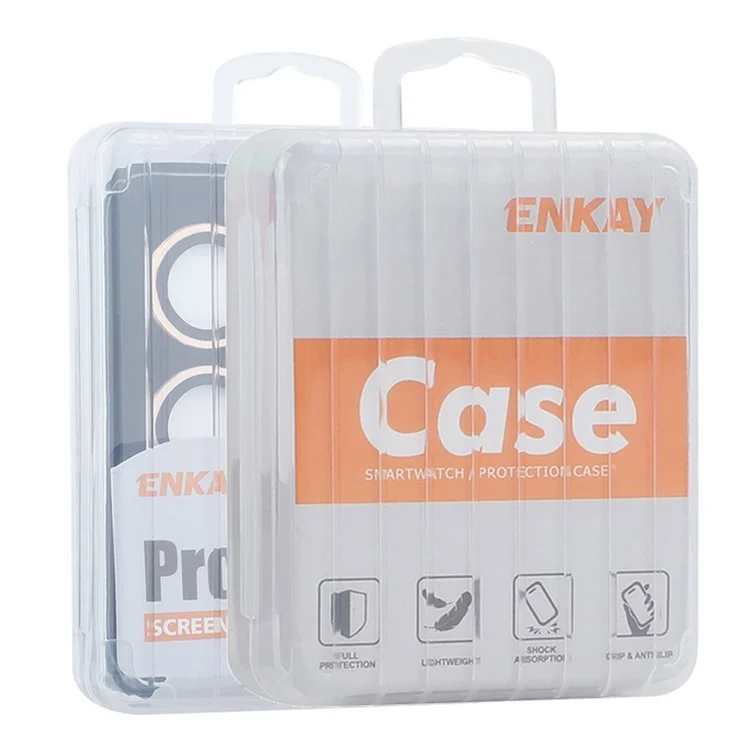 ENKAY HAT PRINCE For Samsung Galaxy S24 AR Clear Camera Lens Protector Metal Ring Lens Guard - Black