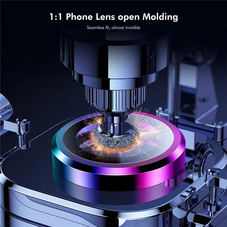 ENKAY HAT PRINCE For iPhone 14 / 14 Plus Camera Lens Protector AR Clear Anti-glare Lens Film Metal Ring Lens Guard - Multi-color