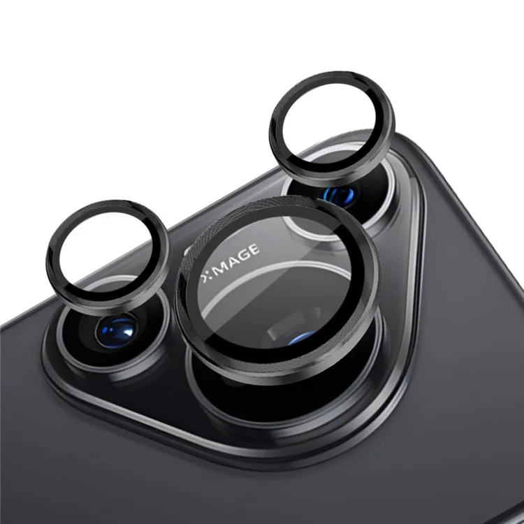 NORTHJO 1 Set For Huawei Pura 70 Pro / 70 Pro+ Camera Lens Flim+Tempered Glass+Metal Ring Lens Protector - Black