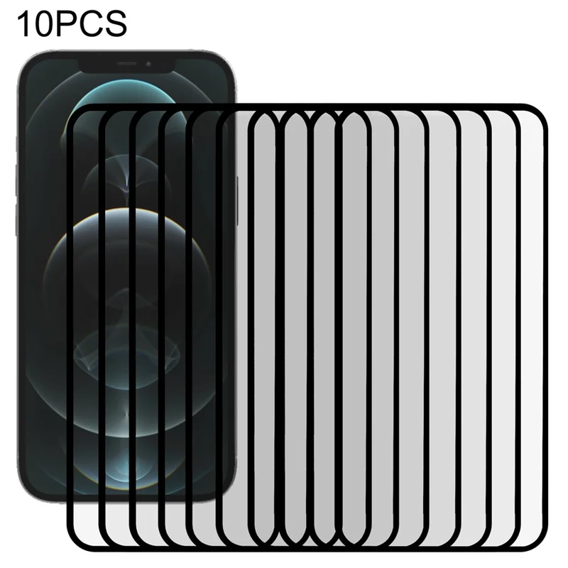 10PCS Für iPhone 12 Pro Max Full Screen Protector PET Black Edge Screen Film
