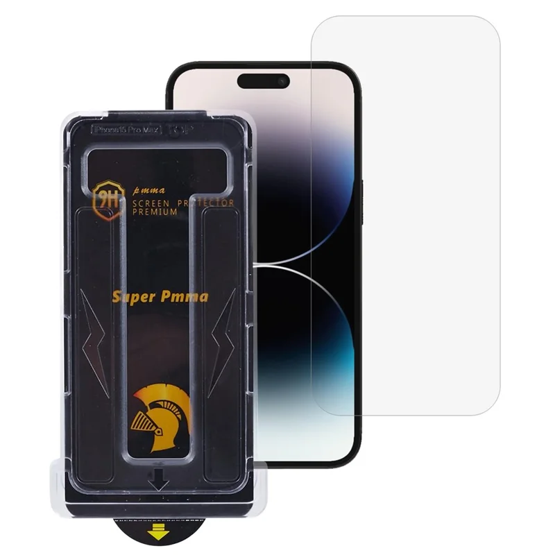 Voor iPhone 14 Pro / 15 Screen Protector Volledige Dekking Anti-Spionage PET Folie met Eenvoudig Installegereedschap