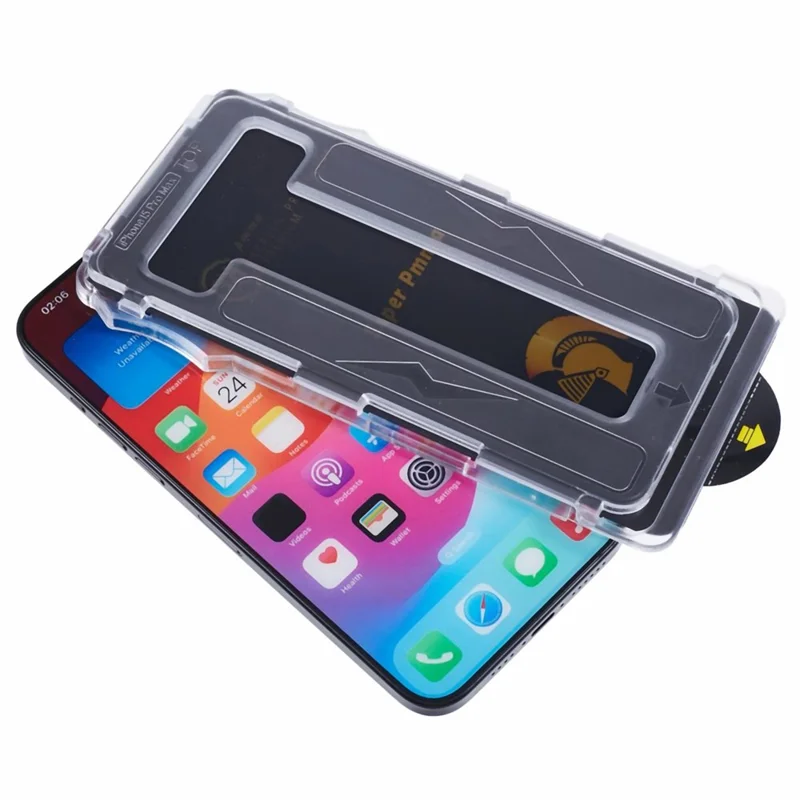 Voor iPhone 14 Pro / 15 Screen Protector Volledige Dekking Anti-Spionage PET Folie met Eenvoudig Installegereedschap