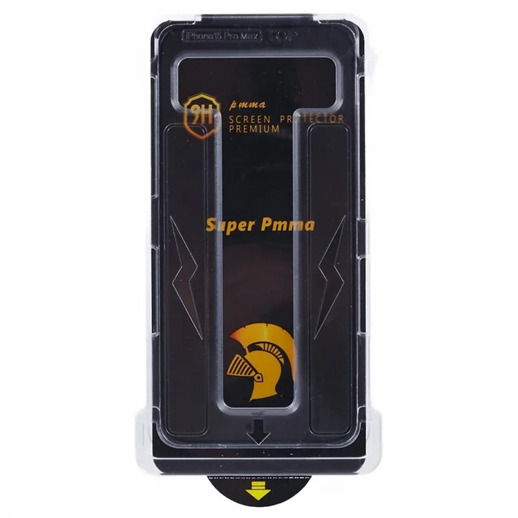 Per iPhone 14 Pro Max / 15 Plus Protezione Schermo Anti-Spy PET Resistente ai Graffi con Strumento Ausiliario