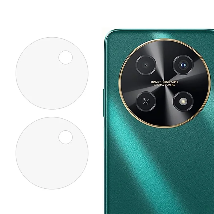2PCS For Huawei Enjoy 70 Pro / nova 12i 4G / nova 13i 4G Camera Lens Protector Bubble Free Tempered Glass Lens Film