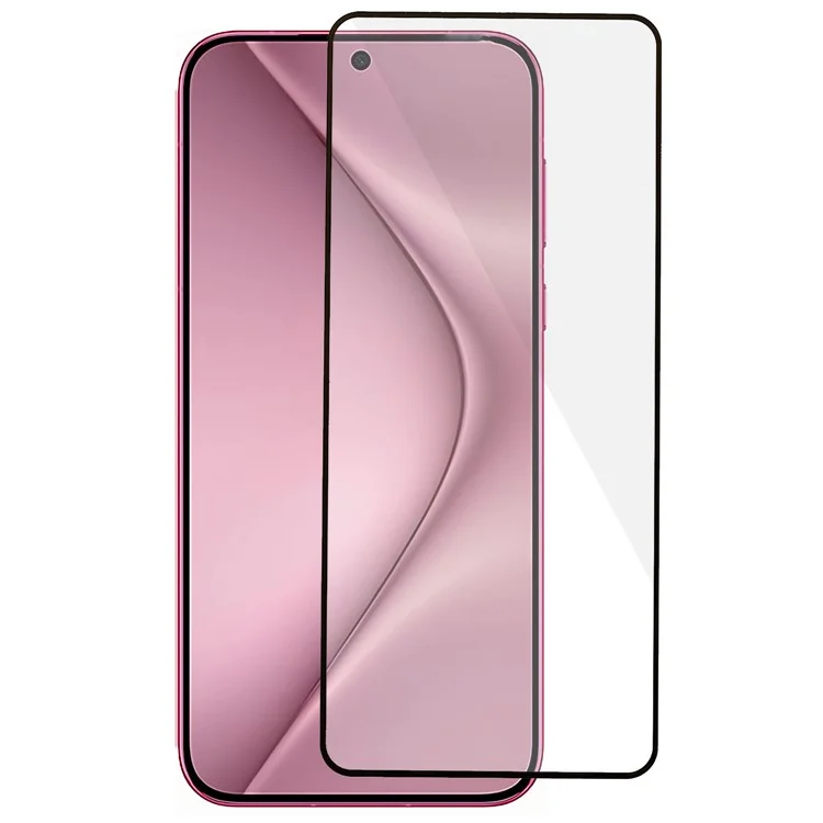 For Huawei Pura 70 Screen Protector Black Edges 2.5D High Aluminium-silicon Glass Transparent Film