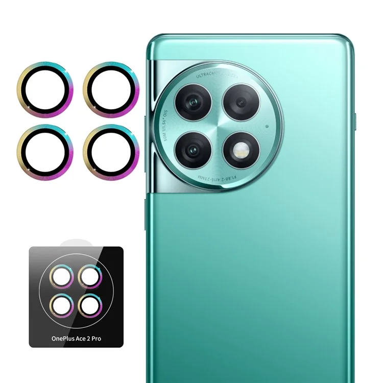 ENKAY HAT PRINCE para OnePlus Ace 2 Pro 5G Cubierta de lente de cámara 1 Conjunto Alto Alumina Película de vidrio de silicio - Colorido