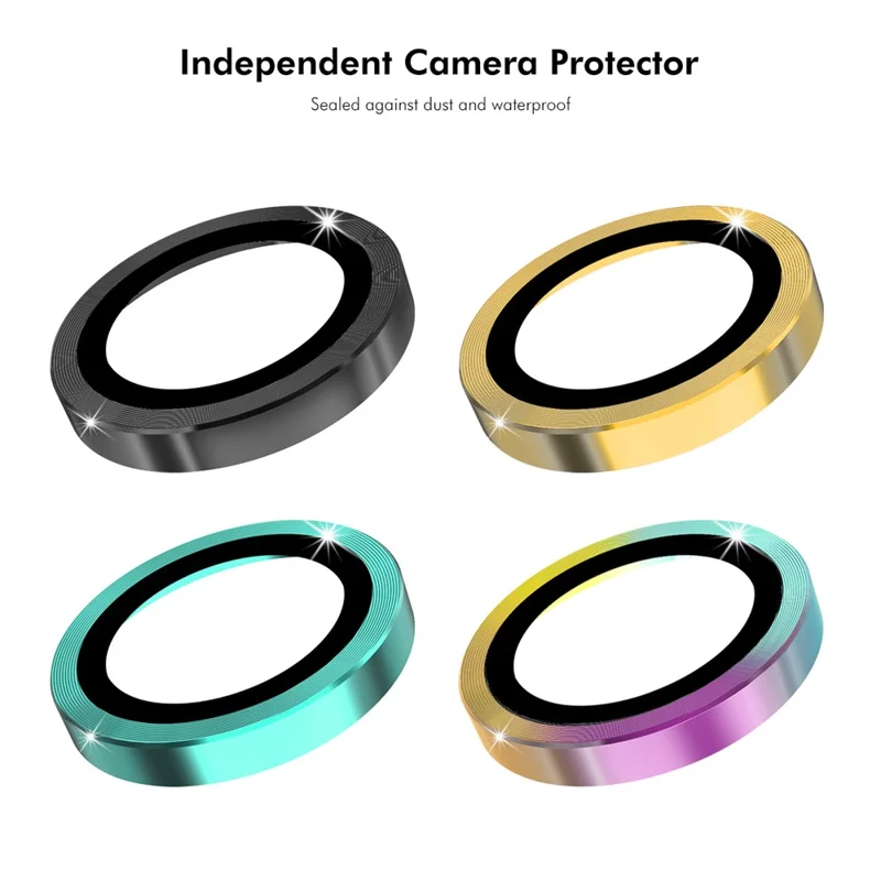 ENKAY HAT PRINCE Para OnePlus Ace 2 Pro 5G Cubierta de Lente de Cámara 1 Juego Película de Vidrio de Silicio de Aluminio de Alta Alúmina - Púrpura