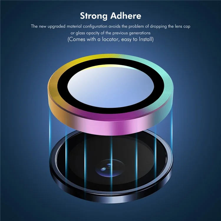 ENKAY HAT PRINCE Pour vivo V29 5G 1 Set Camera Lens Protector High Alumina Silicon Glass Lens Film - Colorful