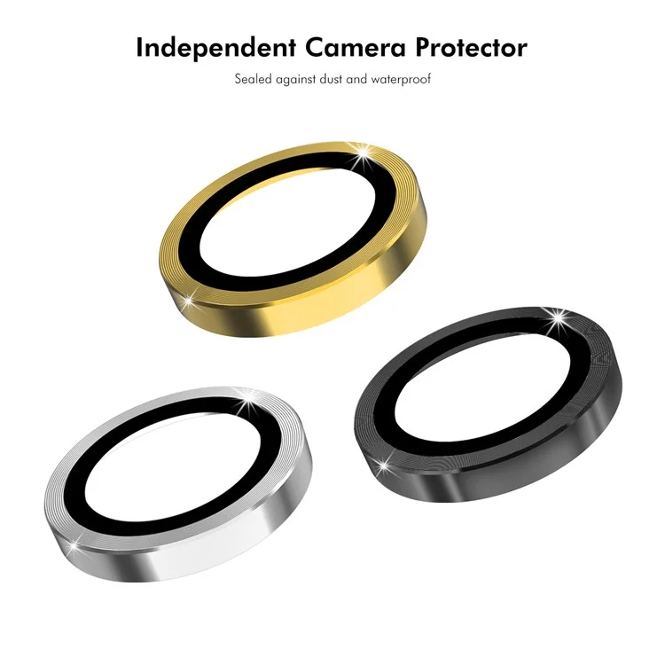 ENKAY HAT PRINCE Für vivo V27 5G / V27 Pro 5G 1 Set Kameraobjektiv-Film Hochreiner Aluminiumsilikatglas-Objektivschutz - Schwarz