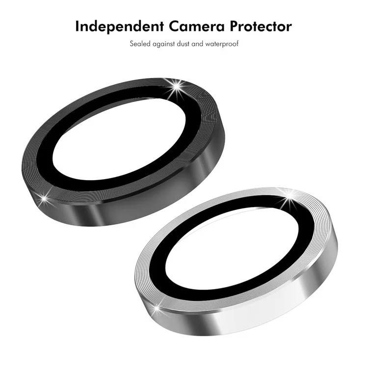 ENKAY HAT PRINCE For Meizu 20 1 Set Camera Lens Protector Tempered Glass+Metal Ring Lens Film - Black