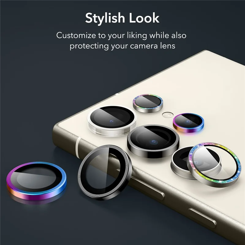 ESR For Samsung Galaxy S24 Ultra HD Clear Camera Lens Film Scratch-Resistant Tempered Glass Lens Protector - Transparent