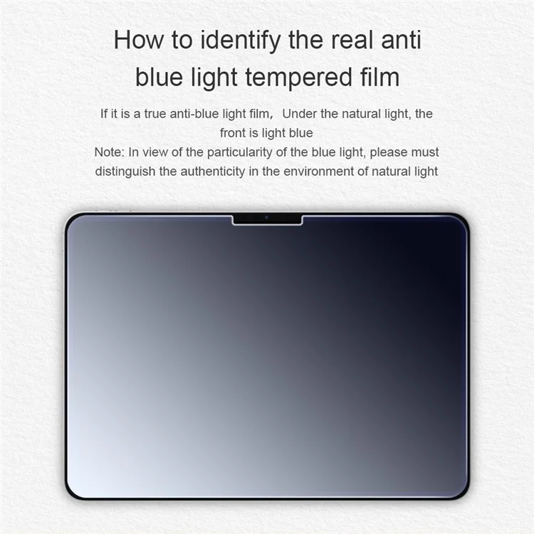 NILLKIN V+ Per iPad Pro 11 (2024) Pellicola Protettiva Schermo Chiara Anti-raggi Blu Vetro AGC