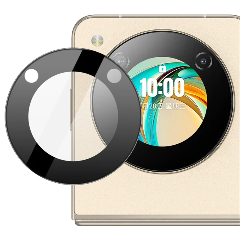 IMAK For ZTE nubia Flip 5G Camera Lens Protector Tempered Glass Lens Film (Black Version)
