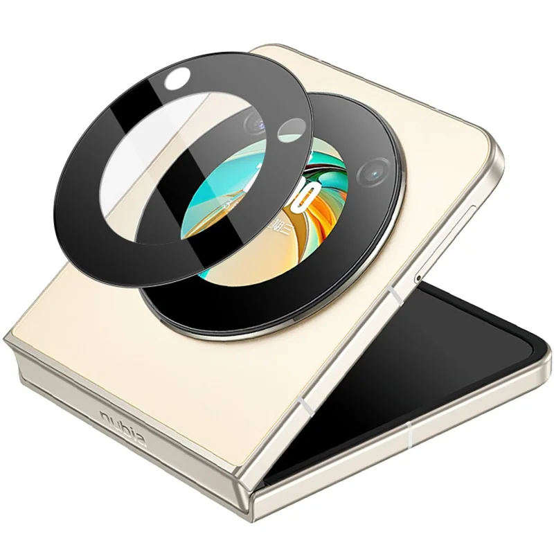 IMAK For ZTE nubia Flip 5G Camera Lens Protector Tempered Glass Lens Film (Black Version)