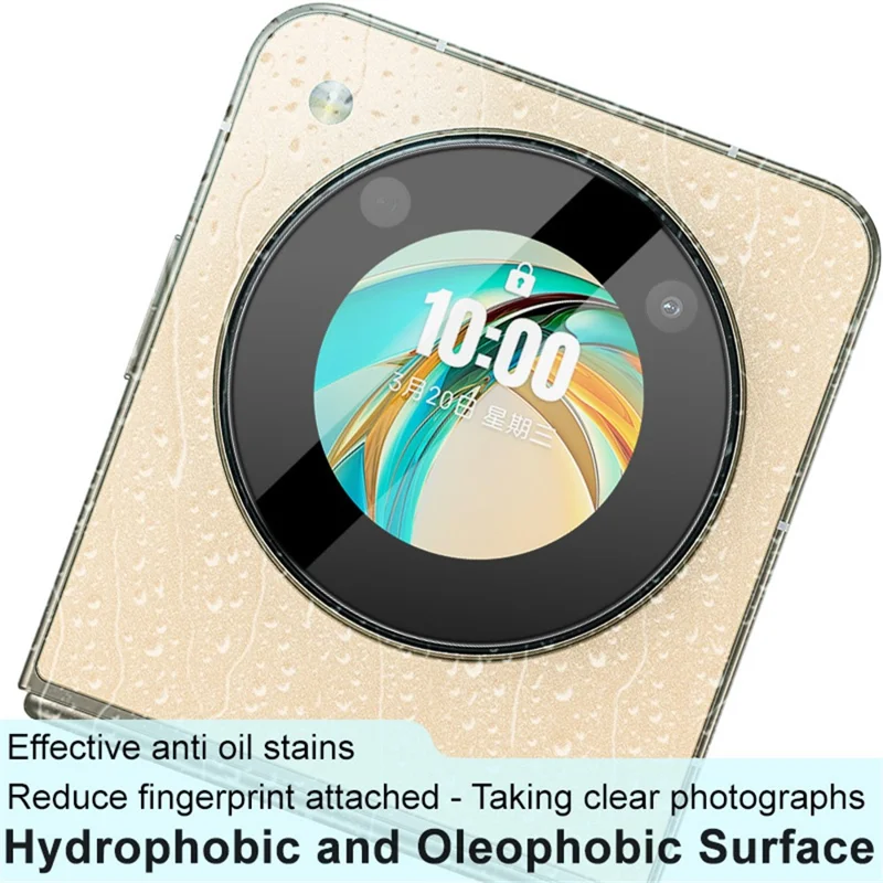 IMAK For ZTE nubia Flip 5G Camera Lens Protector Tempered Glass Lens Film (Black Version)