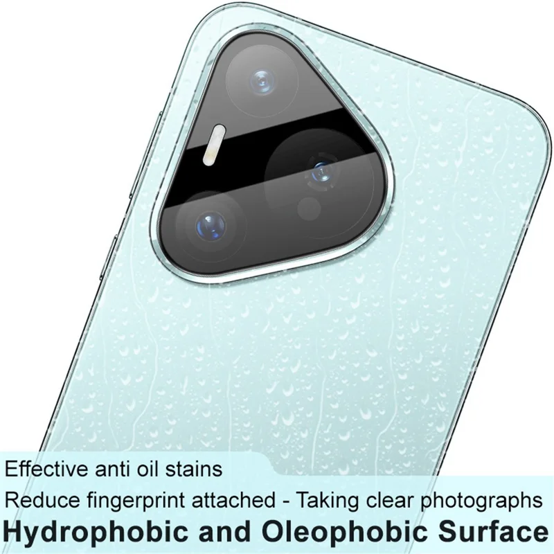 IMAK For Huawei Pura 70 Tempered Glass Camera Lens Film Arc Edge Lens Protector with Lens Cap (Black Version)