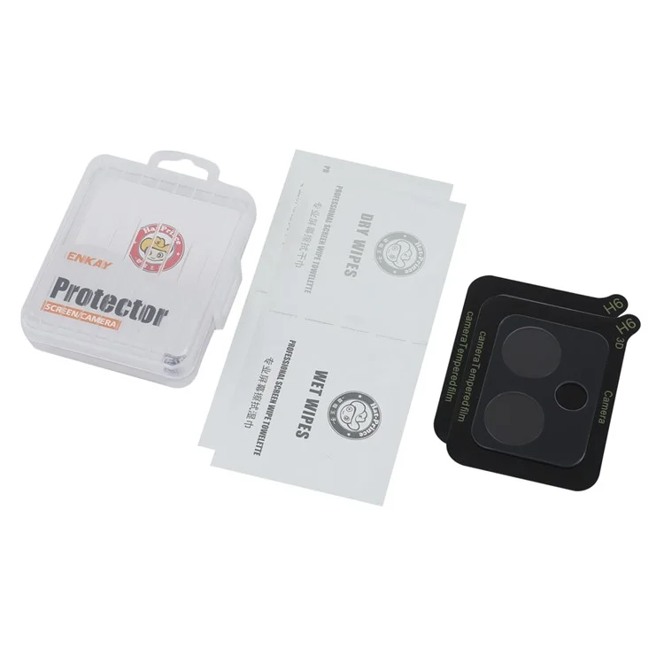 ENKAY HAT PRINCE 2Stück für Xiaomi Redmi 12 4G / Redmi 12 5G (Global) / Poco M6 Pro 5G Ultra Clear Kameraobjektiv Film 9H
