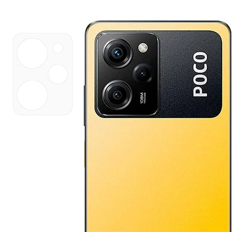 ENKAY HAT PRINCE para Xiaomi Poco X5 Pro 5G / Redmi Note 12 Pro Speed 5G Protector de lente de cámara Vidrio de aluminio y silicio de alta calidad Película trasera de lente