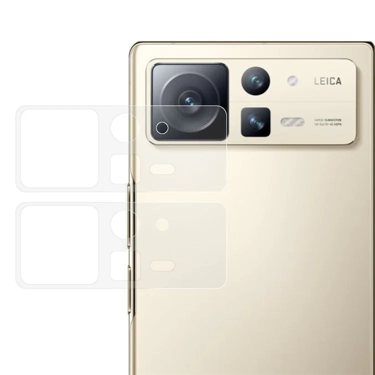 ENKAY HAT PRINCE 2Pcs pour Xiaomi Mix Fold 2 5G Protecteur d'objectif de caméra Film en verre d'aluminium-silicium de haute qualité
